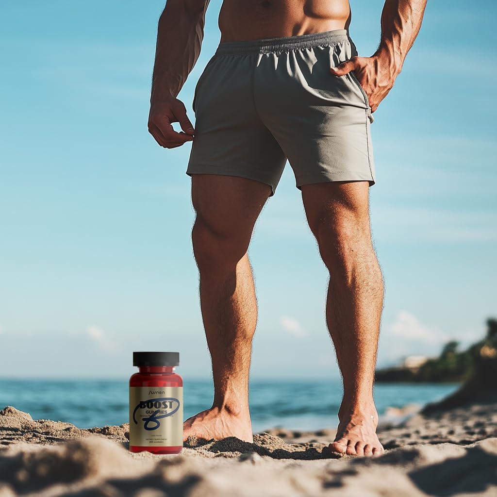 Male Vitality Supplement with Saw Palmetto & Ashwagandha Gummies for Stress Reduction and Body Function Enhancement - 60 Cola Flavor Gummies