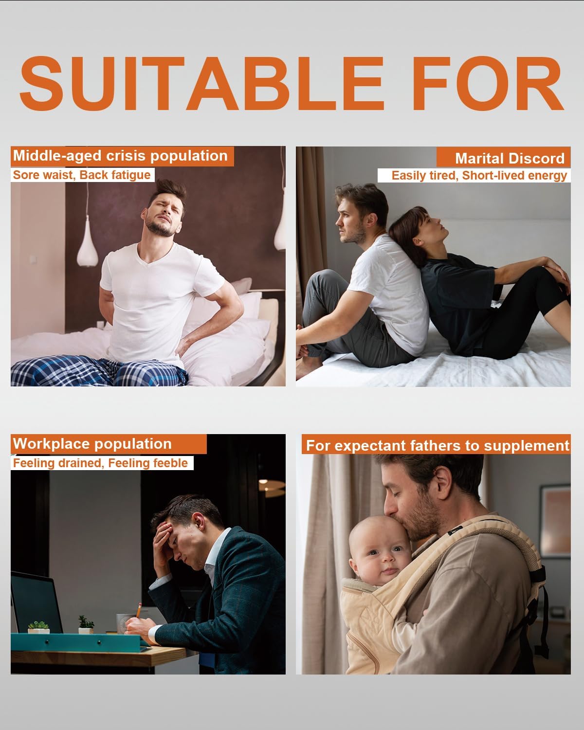 Male Vitality Supplement with Tongkat Ali, Horny Goat Weed, Oryzanol & Colostrum - Hormone, Energy, Strength - 60 Capsules