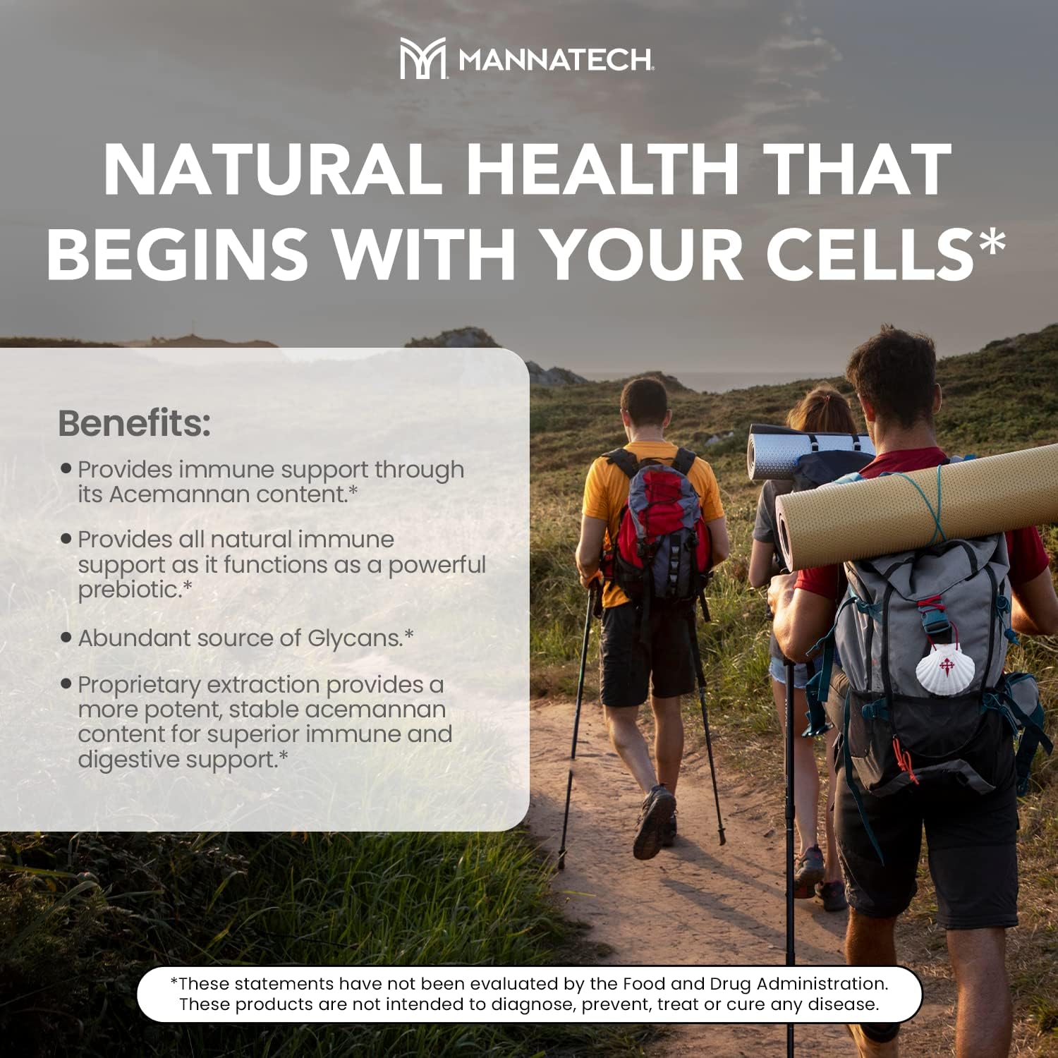 Manapol Aloe Vera Powder Prebiotic Supplement for Immune Support & Digestive Health - 1.05oz/30g