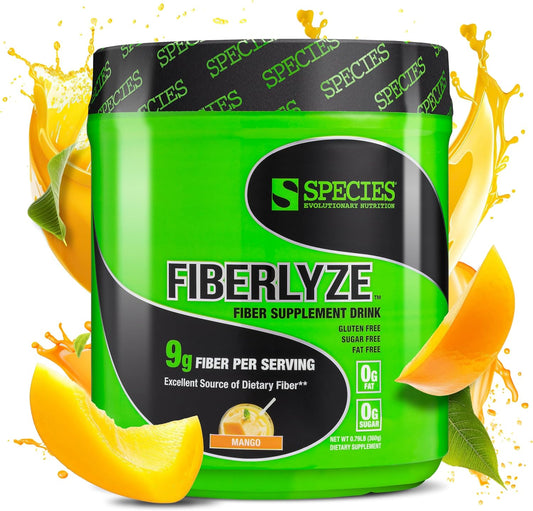 Mango Psyllium Fiber Supplement Powder for Digestive Health - 30 Servings