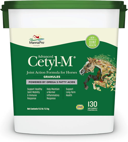 Manna Pro Cetyl-M Horse Joint Supplement with Omega 5 Fatty Acids - 11.2 lb Size
