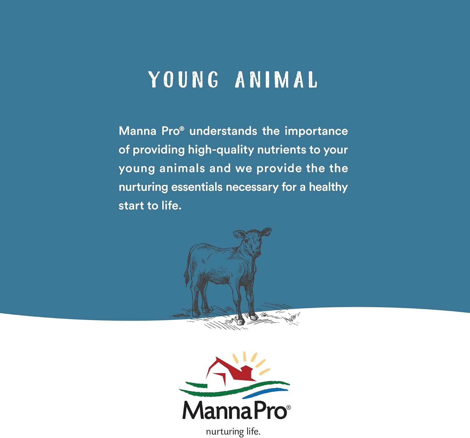 Manna Pro Suckle Pro Calf Milk Replacer - 22% Protein with Probiotics - 25 lb Pack Size