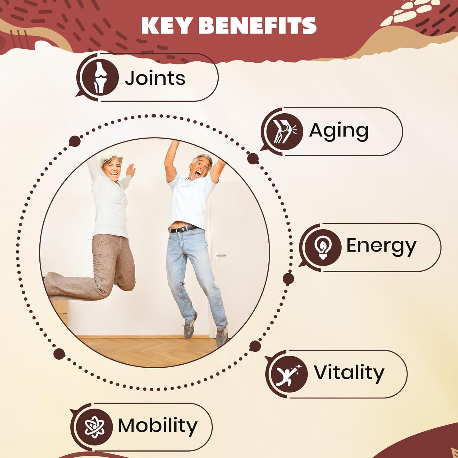 Marafiki Urolithin A Supplement 2000mg with Joint Support Blend - 120 Capsules