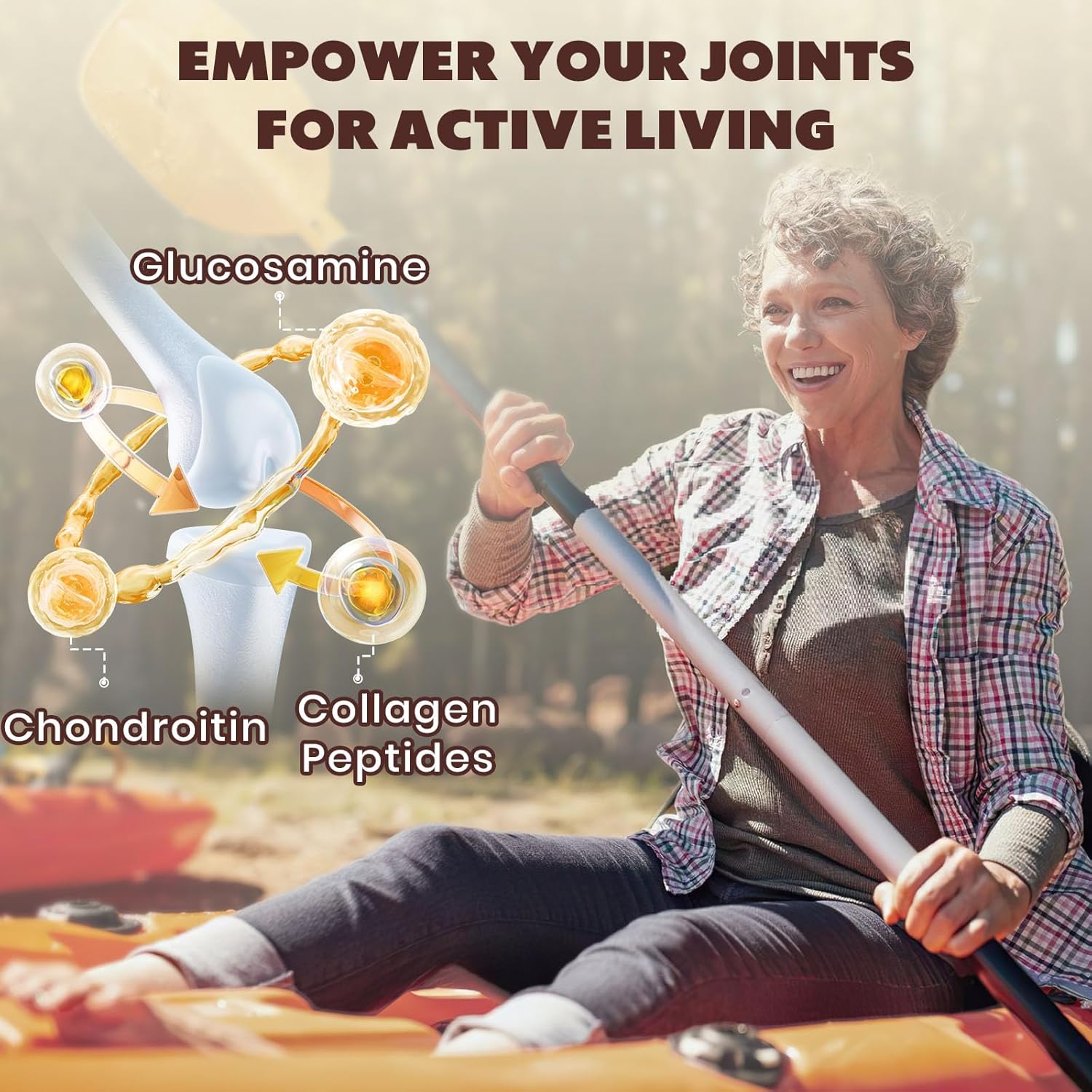 Marafiki Urolithin A Supplement 2000mg with Joint Support Blend - 120 Capsules