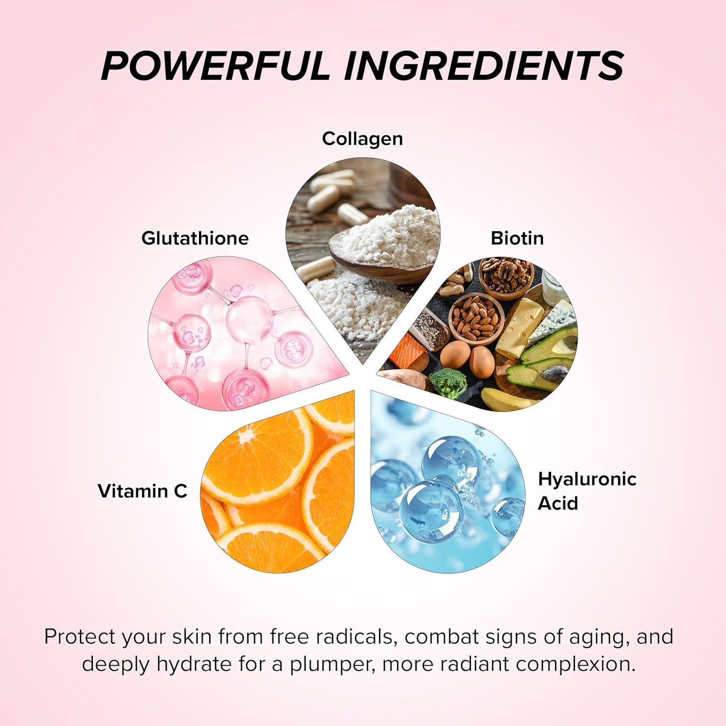 Marine Collagen & Vitamin C Skin Gym Jelly 10-Pack - Daily Beauty Supplement for Hair, Skin, and Nails with Hyaluronic Acid & Strawberry Flavor