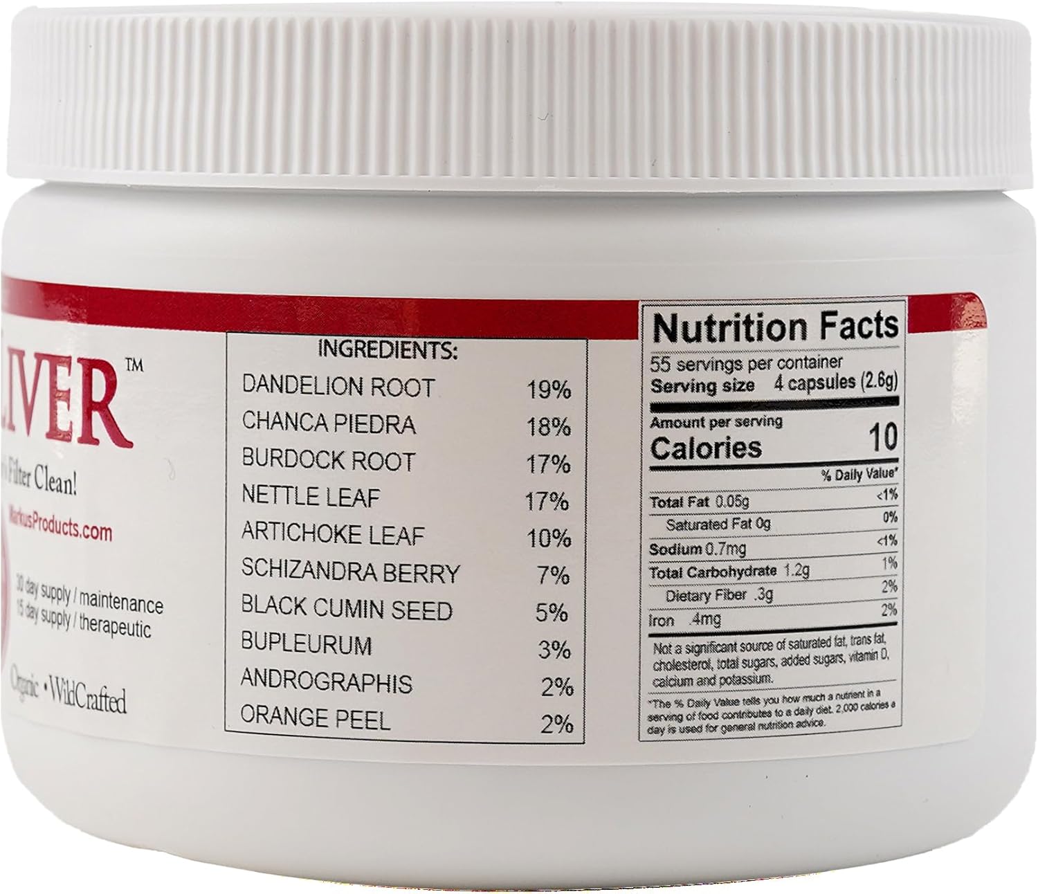 Markus Liver Support Capsules - Natural Body Force Formula for Detox & Health