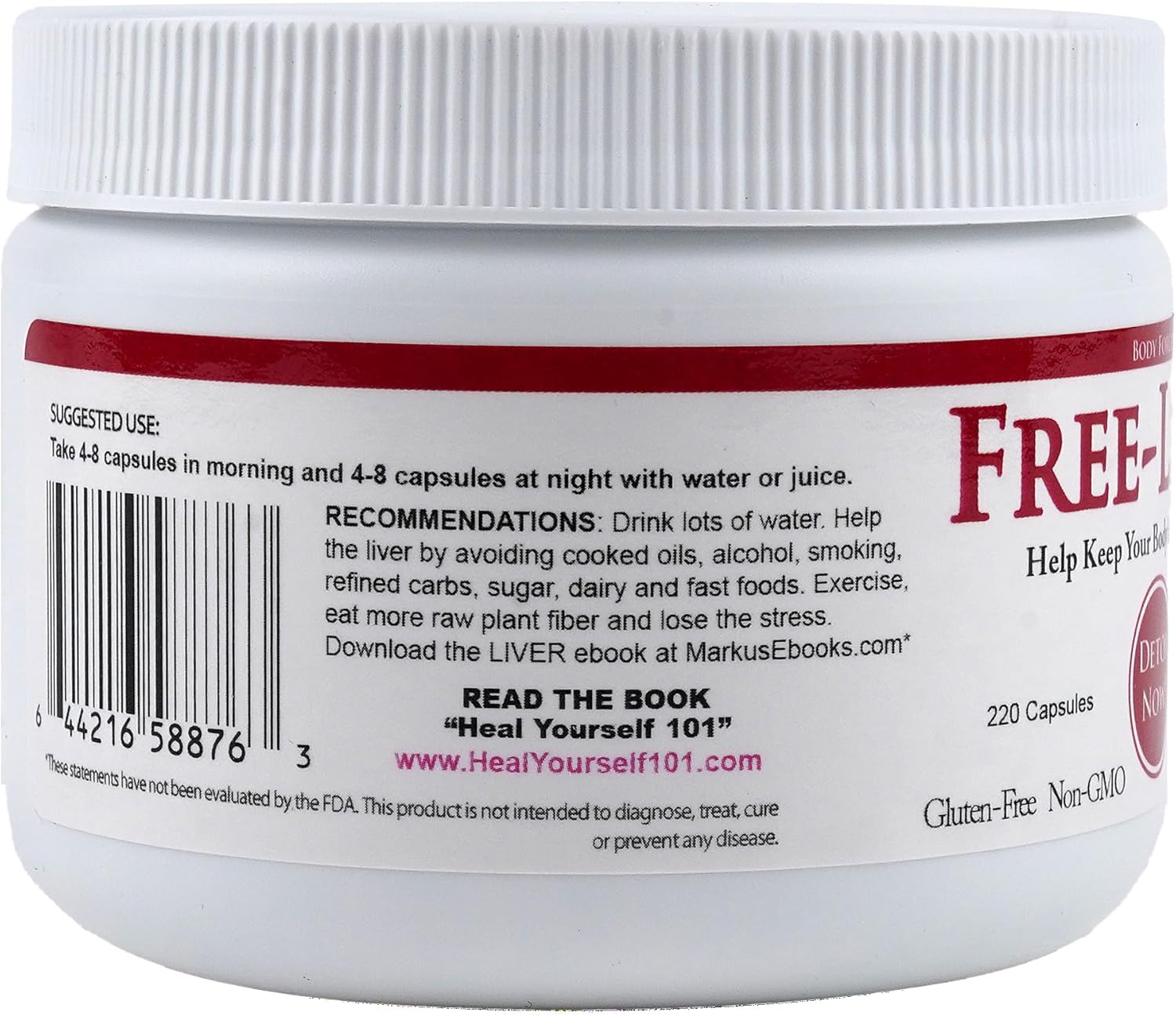 Markus Liver Support Capsules - Natural Body Force Formula for Detox & Health