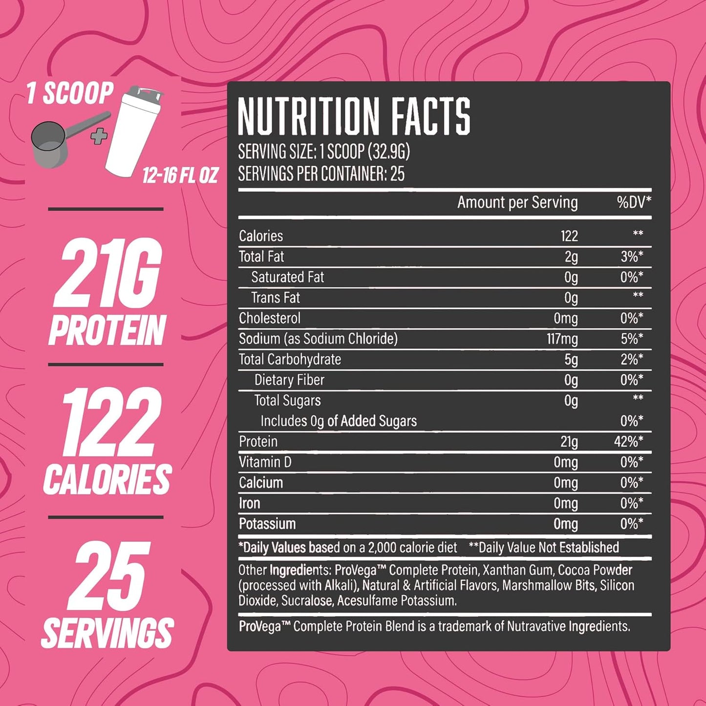 Marshmallow Madness Vegan Protein Powder - 20g Plant-Based Protein Per Serving, Gluten Free - Huge Supplements