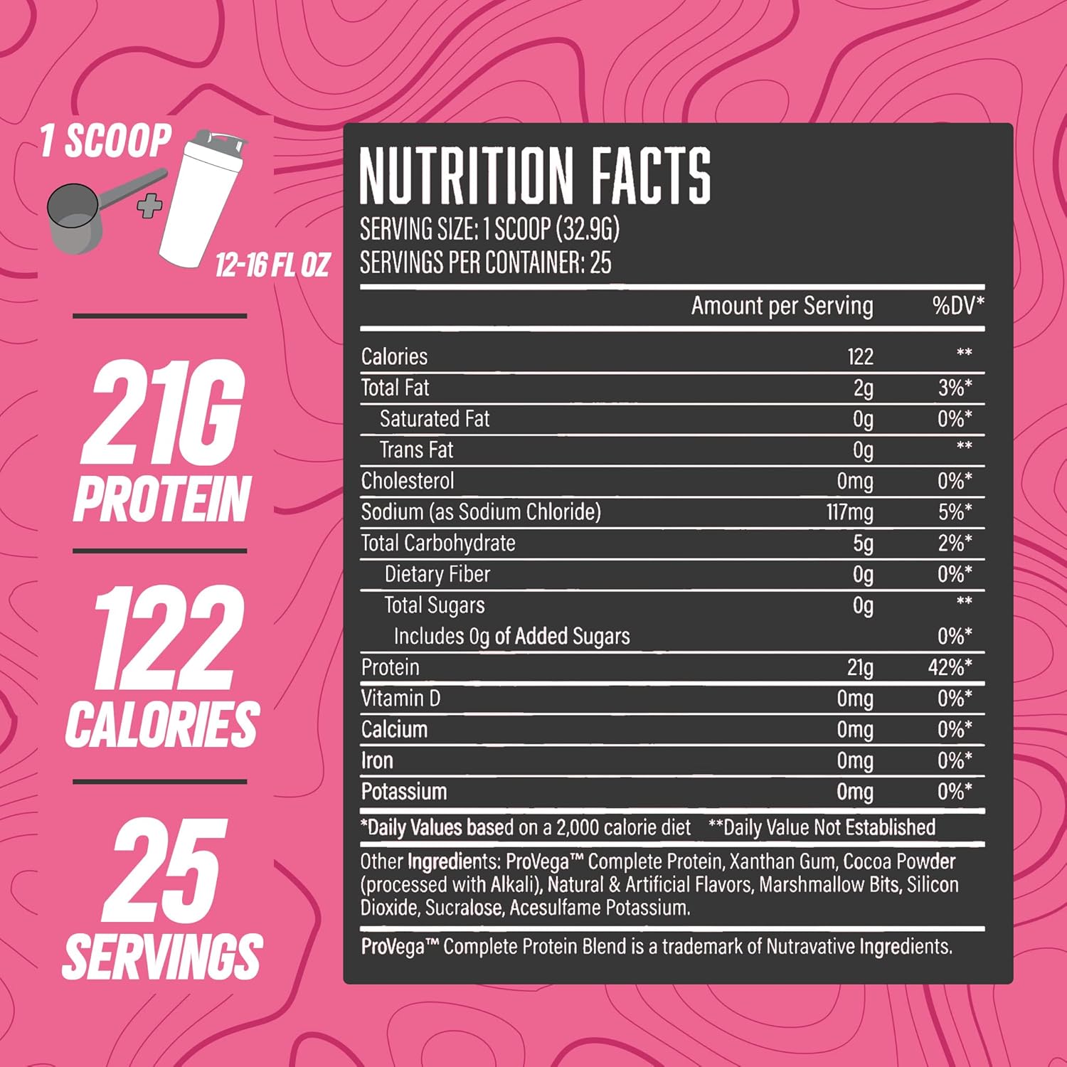 Marshmallow Madness Vegan Protein Powder - 20g Plant-Based Protein Per Serving, Gluten Free - Huge Supplements