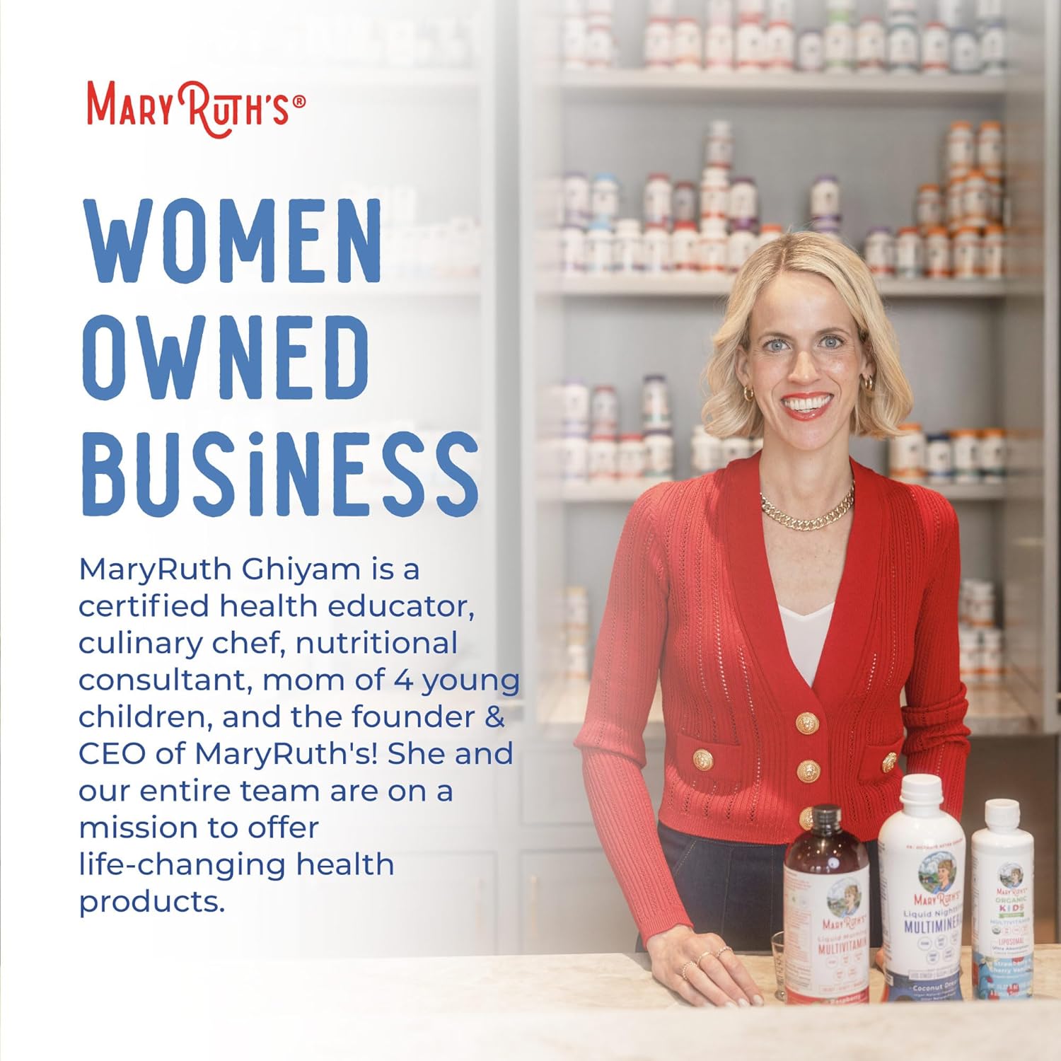 MaryRuth Organics Gut Health Probiotics: Women & Men Supplement for Immune Support & Digestion - 50 Billion CFU - 30 Count