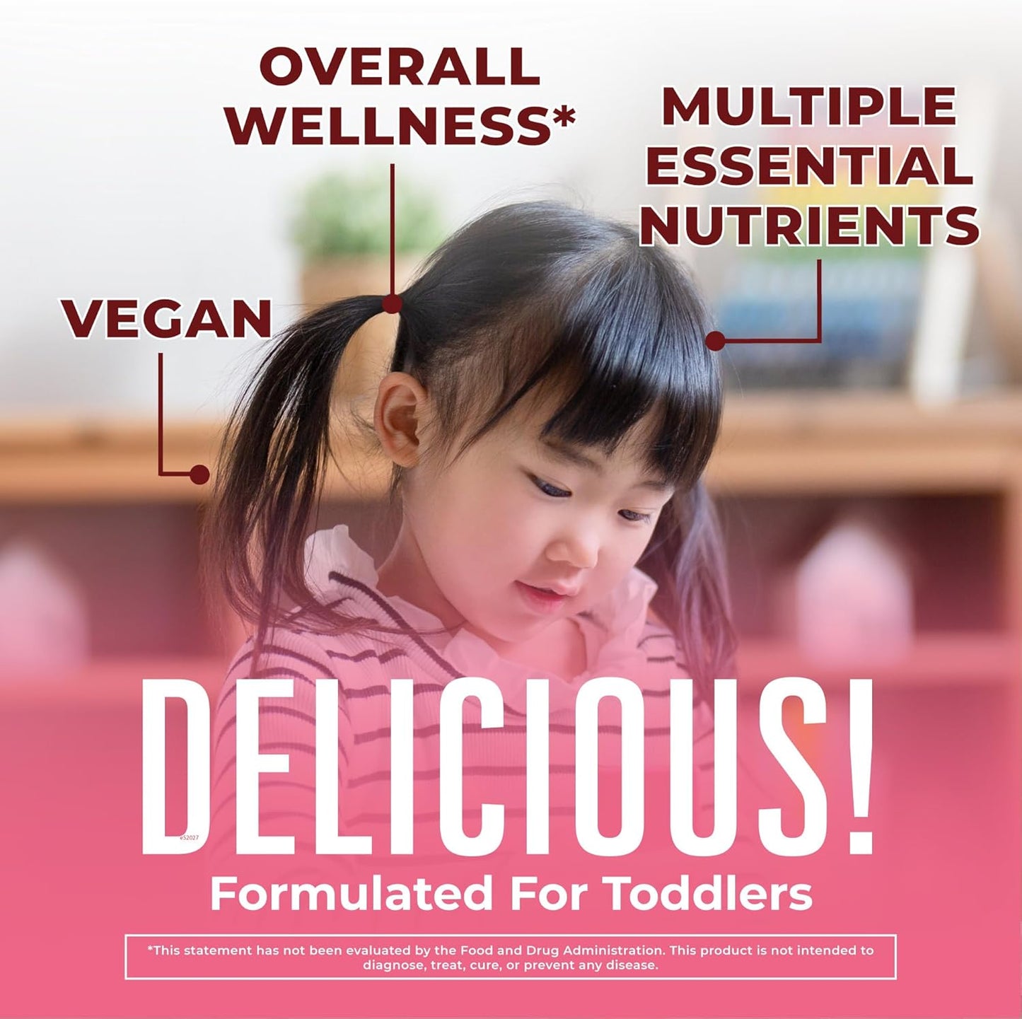 MaryRuth Organics Kids Multivitamin Fruit Bites for Ages 1+, Immune Support Supplement with Vitamin D & C, Vegan, 30 Servings