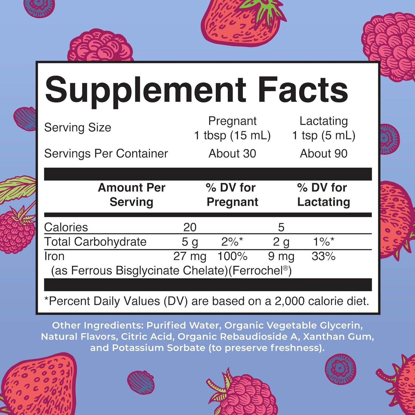 MaryRuth Organics Liquid Iron Supplement for Prenatal & Postnatal Support - Iron Deficiency, Immune Boost - Vegan, Non-GMO, 15.22 Fl Oz