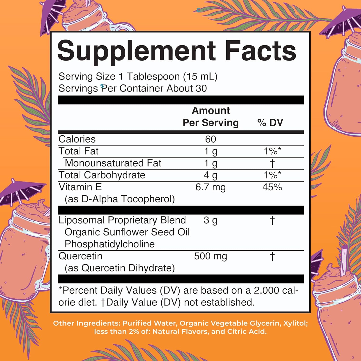 MaryRuth Organics Liquid Quercetin 500mg for Immune Support | Sugar-Free Inflammation Supplement | Vegan Non-GMO Gluten-Free | 15.22 Fl Oz Bottle