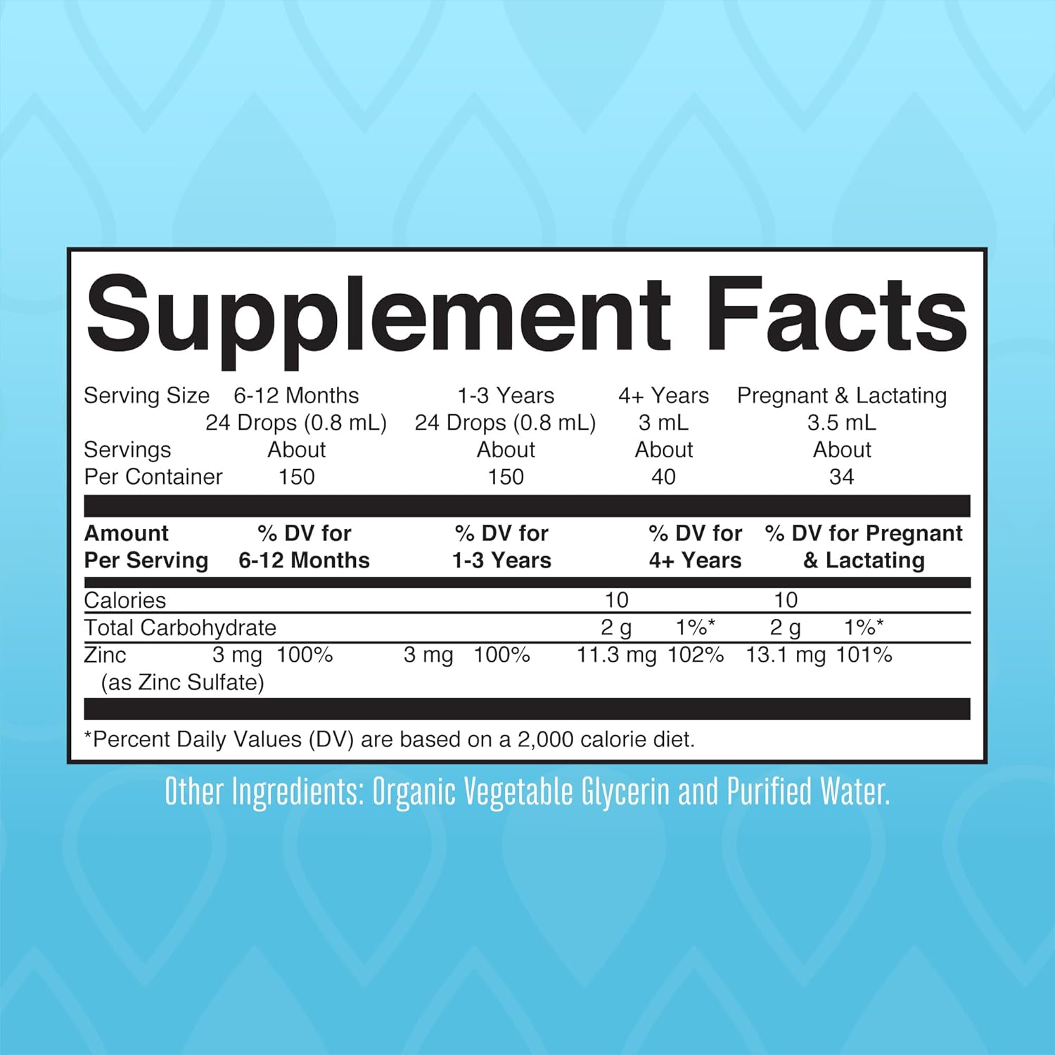 MaryRuth Organics Liquid Zinc Supplement for Immune Support - 4 oz Bottle, Vegan & Gluten Free, Skin Care Formula - 40 Day Supply for Kids & Adults