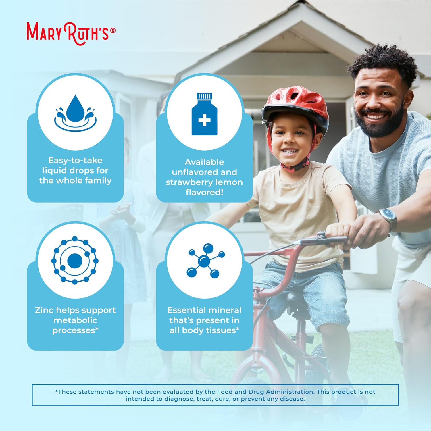 MaryRuth Organics Liquid Zinc Supplement for Immune Support - 4 oz Bottle, Vegan & Gluten Free, Skin Care Formula - 40 Day Supply for Kids & Adults