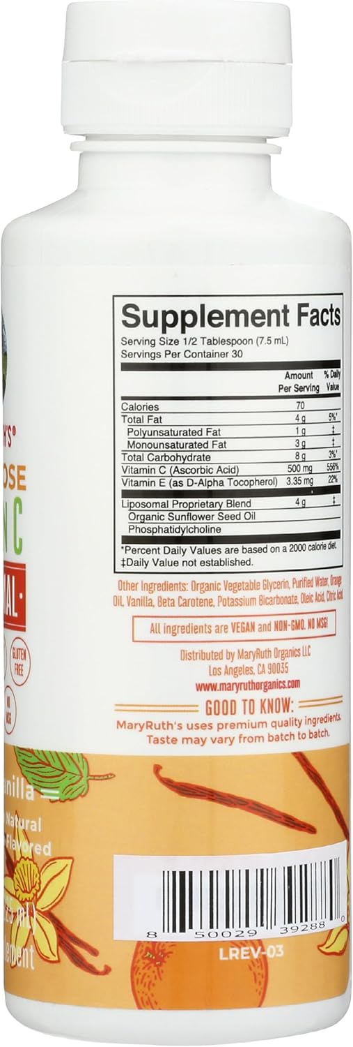 MaryRuth Organics Megadose Liposomal Vitamin C - 7.6 Fluid Ounces