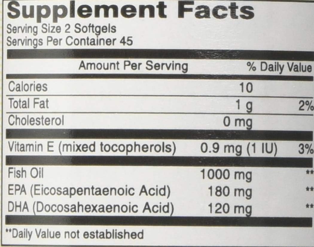 Mason Natural Fish Oil Softgels, 1000 Mg, No Burp Formula - 90 Count