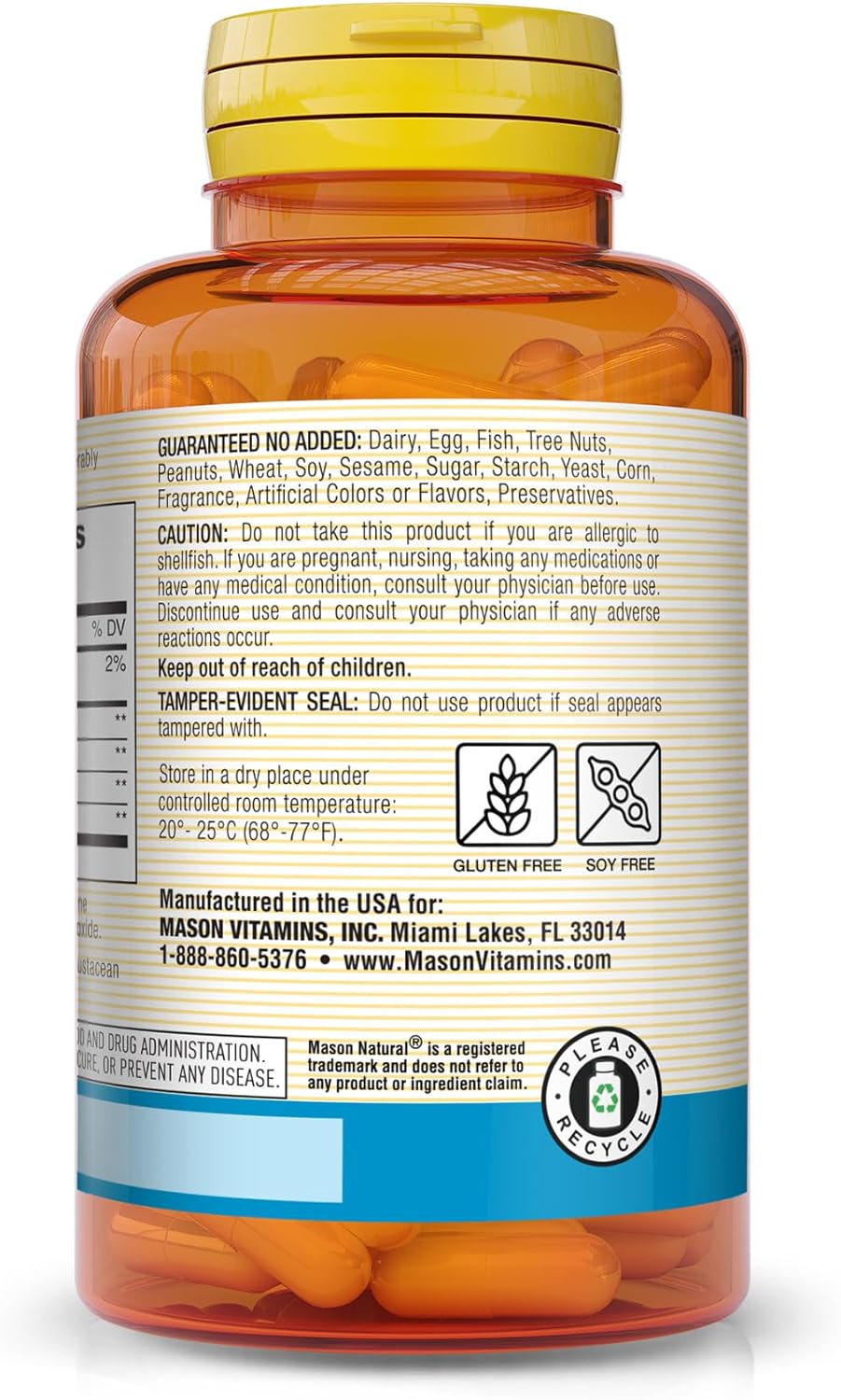 Mason Natural Glucosamine Chondroitin Capsules - 90 Count - Dietary Supplement for Joint, Bone, and Cartilage Health