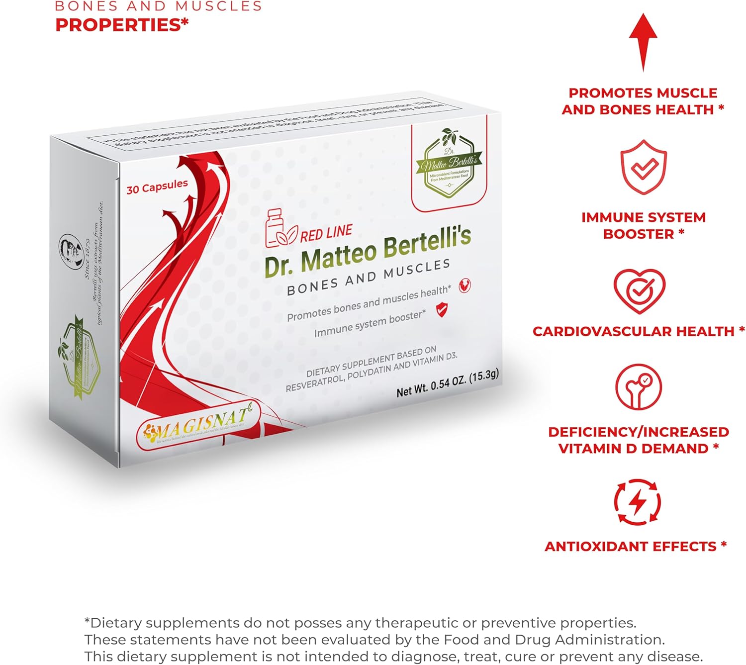 Matteo Bertelli's Activity & Bone Support Bundle - NAC, Resveratrol, Vitamin D3 (30 Tablets & 30 Capsules)