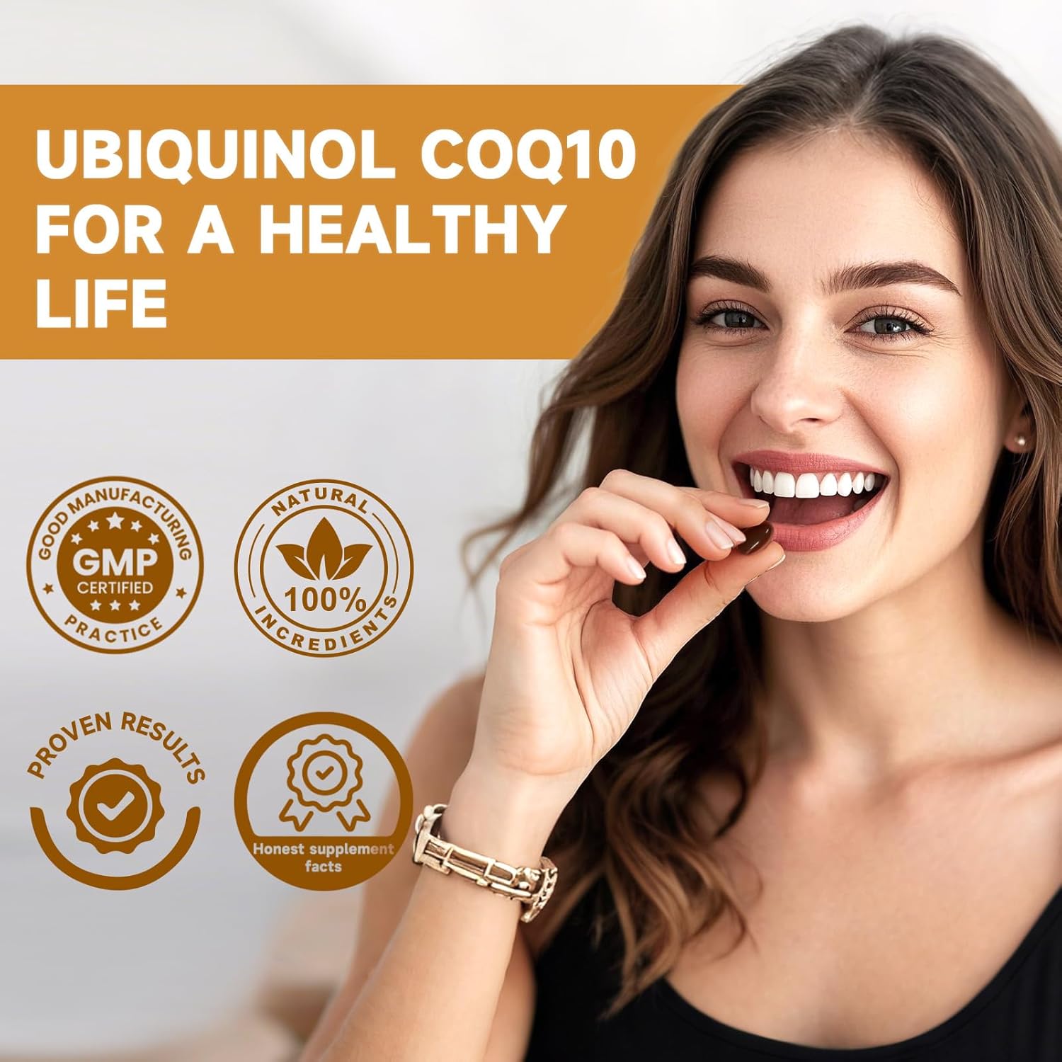 Max-Absorption Cozynol Ubiqunol CoQ10 400mg Softgels with Vitamin E & Omega-3 - Powerful Antioxidant for Heart Health & Energy - 120 Count, Non-GMO