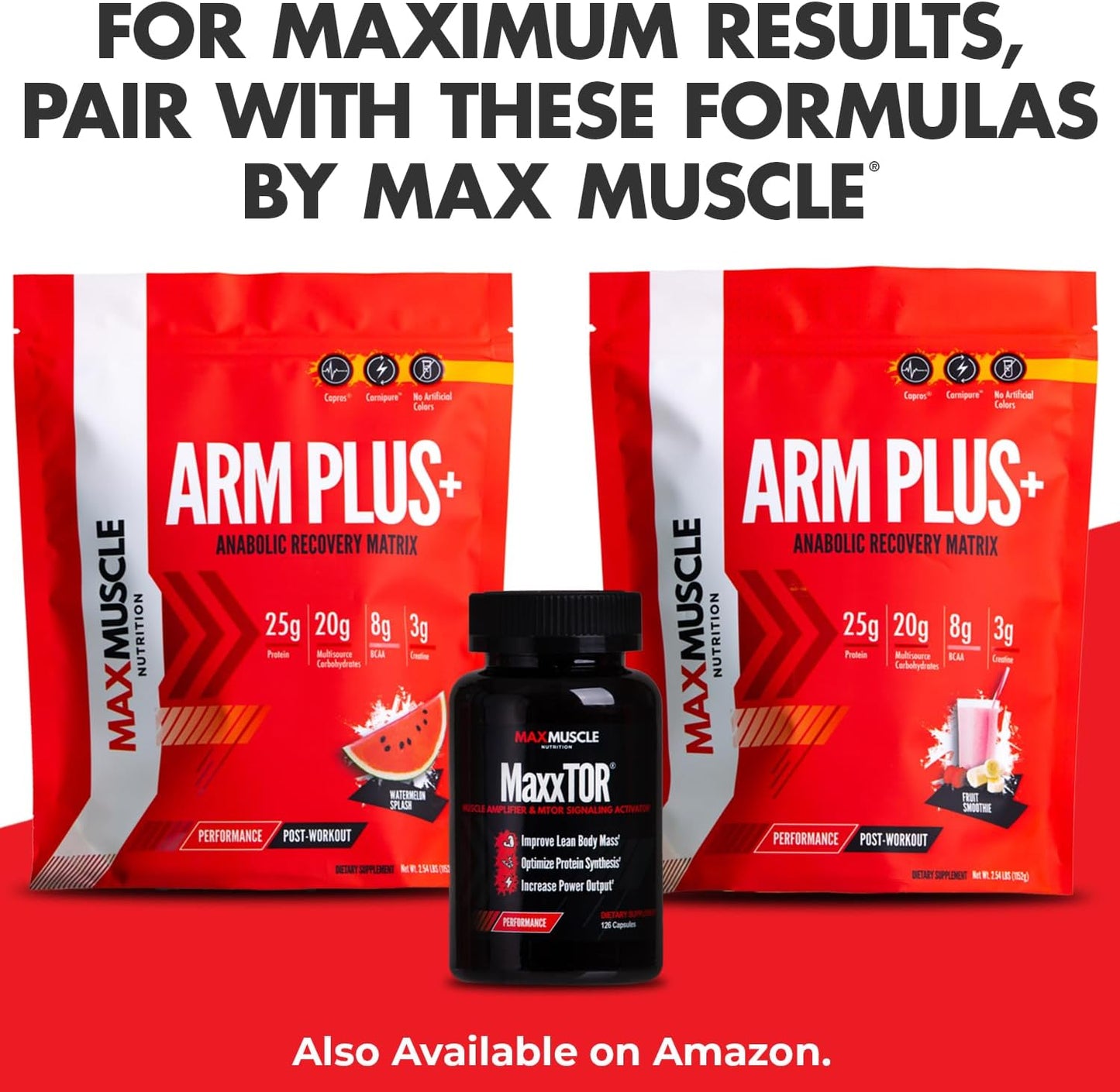 Max Muscle Maxpro Elite Strawberry Banana Whey Protein Powder | 30g Protein | 0g Sugar | 6.6g BCAAs | Cold Filtered Whey Isolate Protein | Muscle Growth & Recovery | 2lb