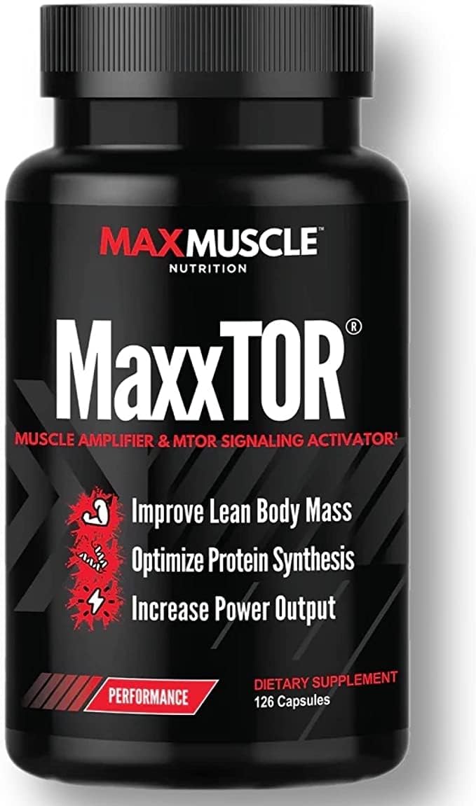 Max Muscle MaxxTOR® Muscle Amplifier with Phosphatidic Acid and Vitamin E for Lean Body Mass & Power Output - 126 Capsules