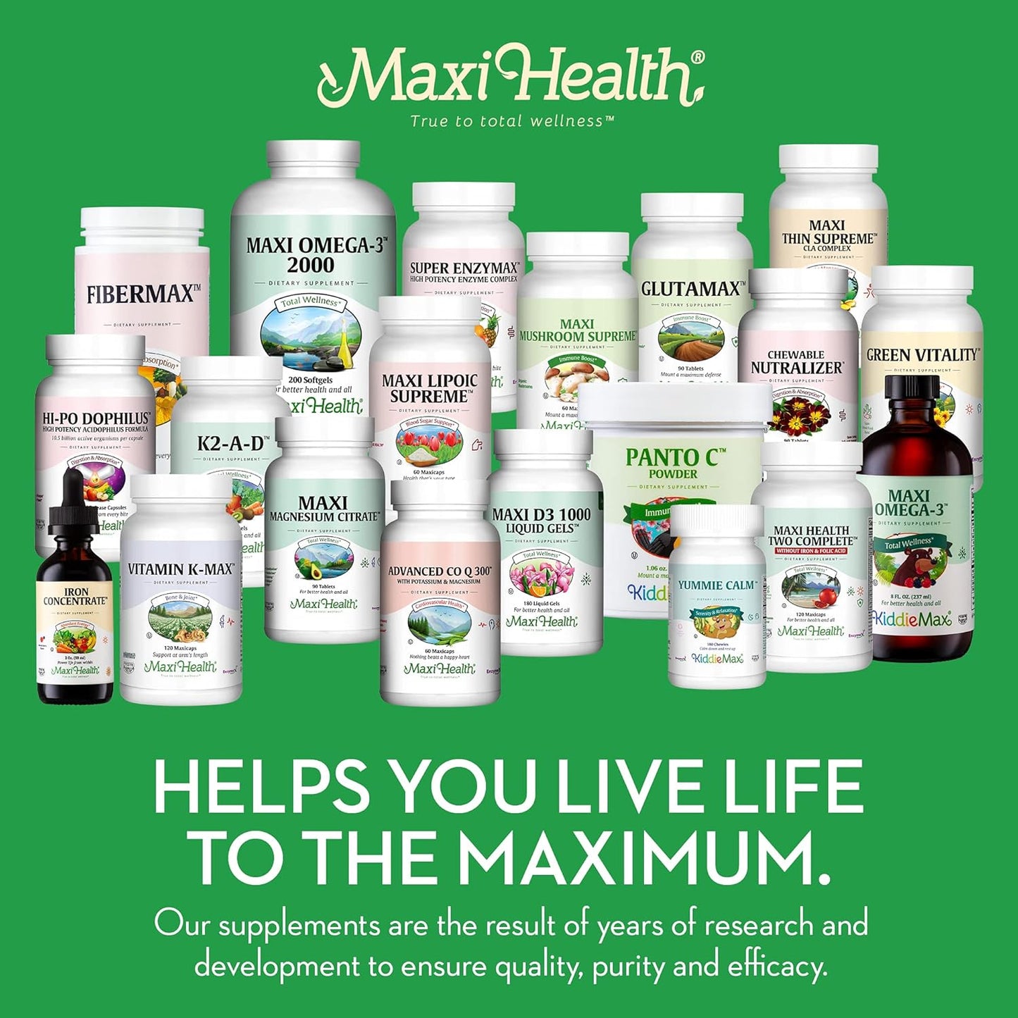 Maxi Health Liquid Vitamin D3 with K2 Drops for Long-Term Health - Vitamin K2 D3 Supplement