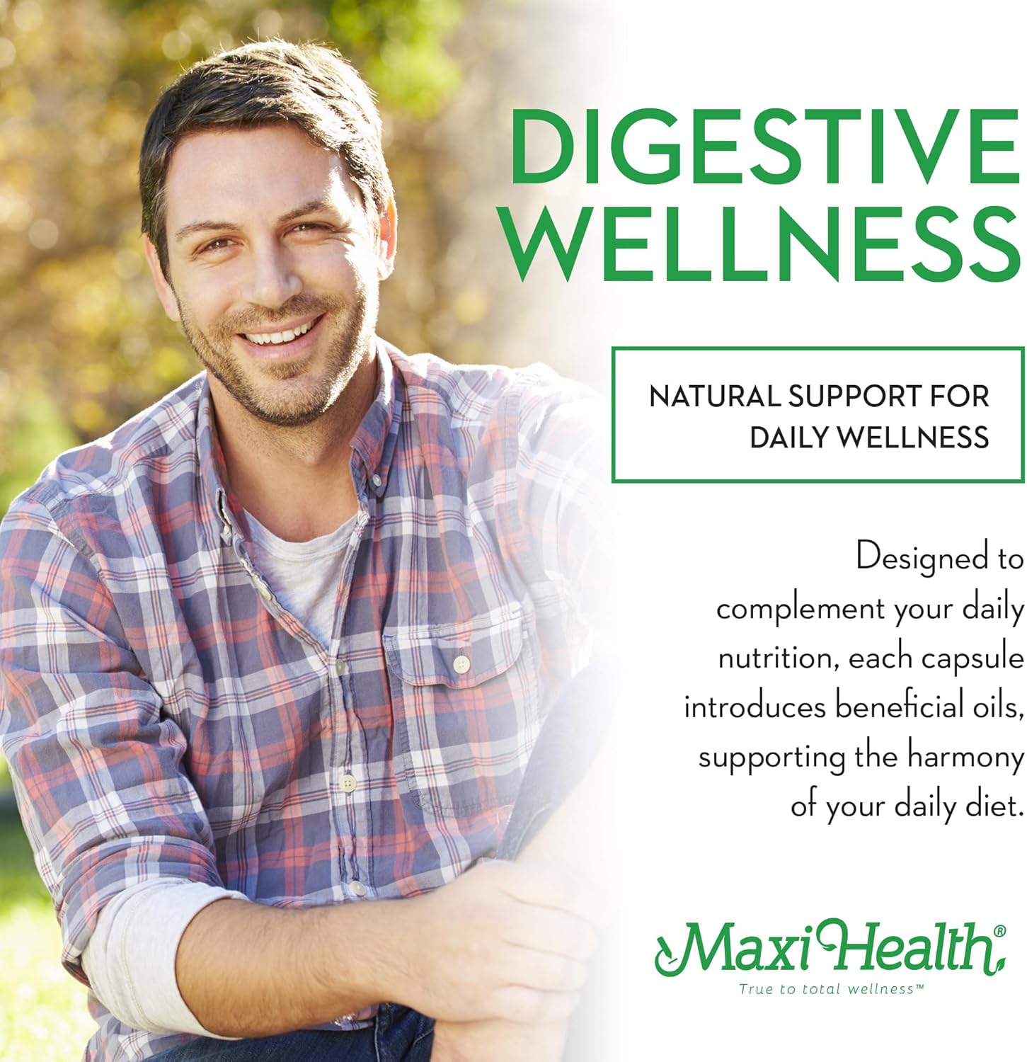 Maxi Health Maxi Fiber 1500 mg Capsules with Psyllium Husk - Daily Dietary Supplement for Adults - 180 Count Pack