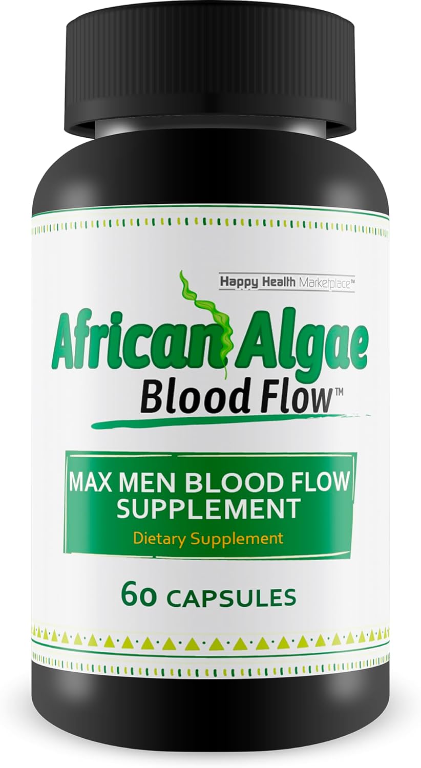 Maximize Men's Circulation with African Algae Blood Flow Supplement Capsules