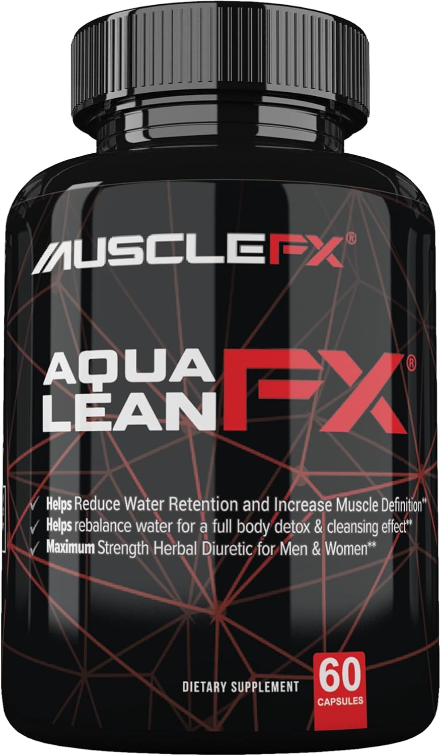 Maximum Strength Diuretic Pills for Water Retention & Lean Muscle Definition - 60 Capsules for Men & Women