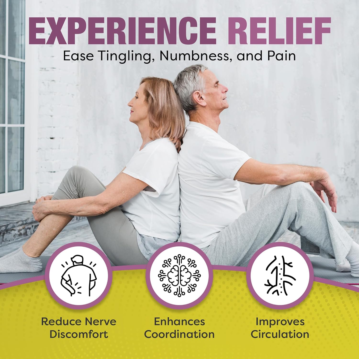 Maximum Strength Nerve Support Supplement with Alpha Lipoic Acid - 120 Capsules for Healthy Nerve Repair & Function