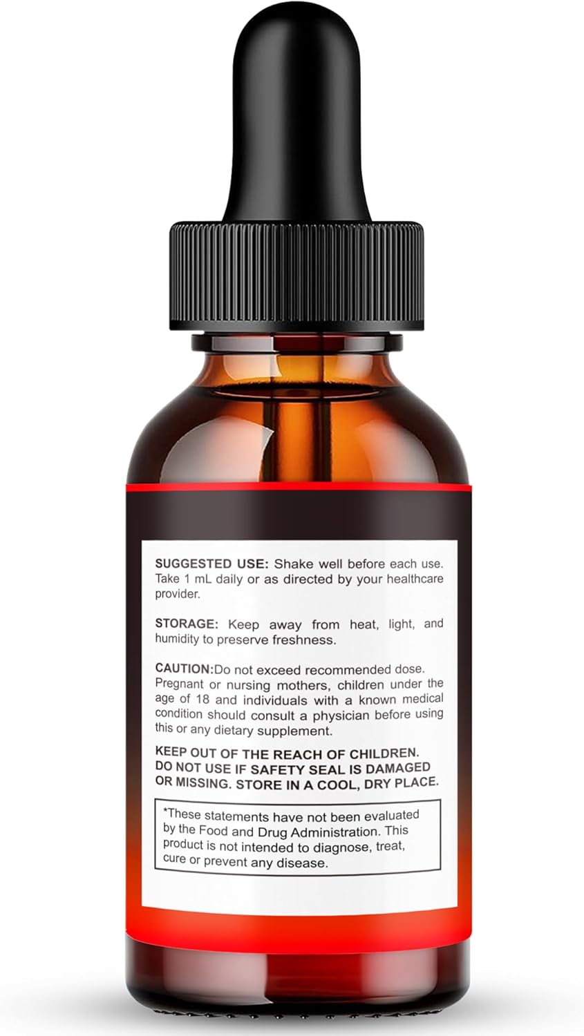 Maximum Strength Sugar 6 Drops - All Natural Blood Sugar Support Supplement Liquid Drops for Ideal Performance and Wellness