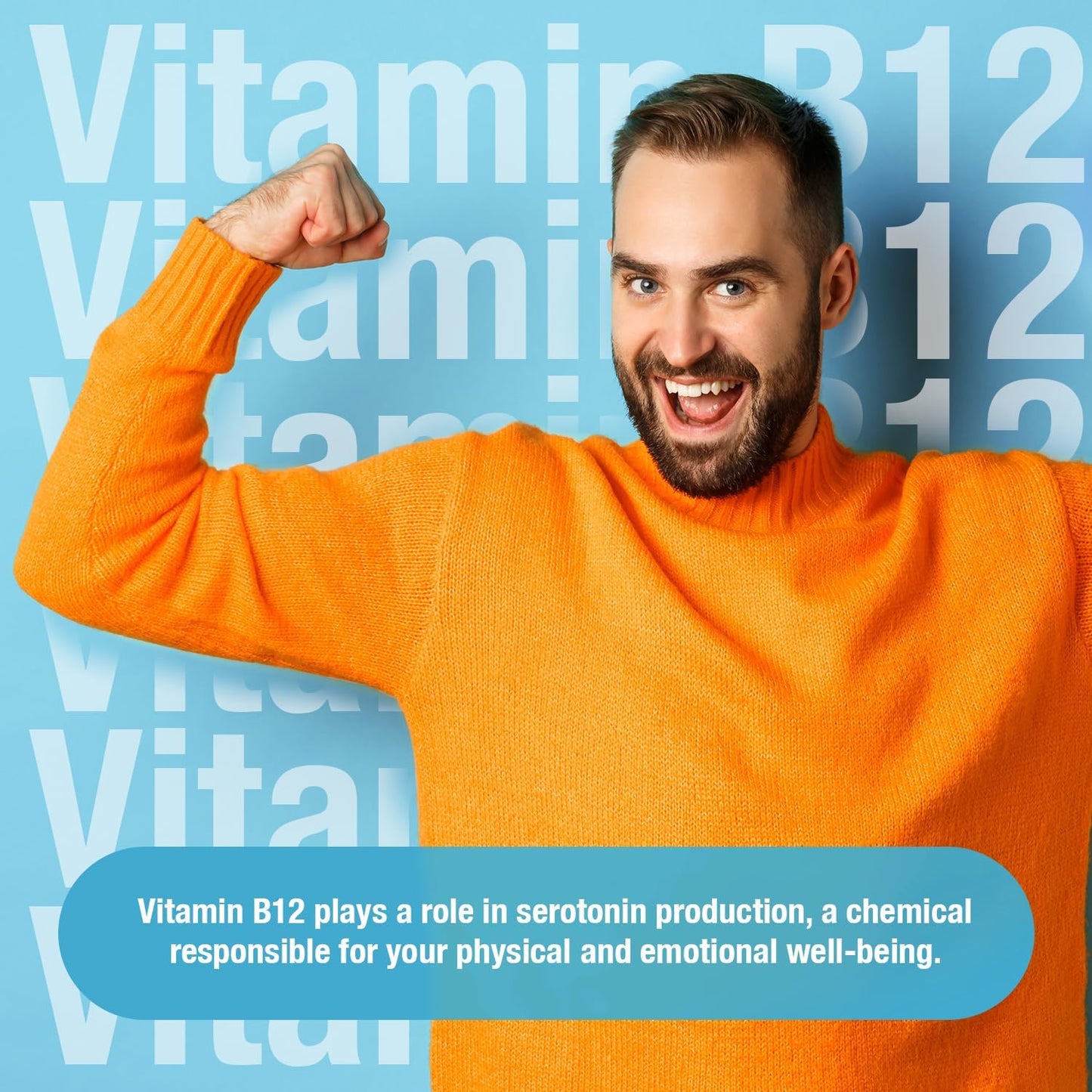 Maximum Strength Vegan B12 Liquid Spray for Energy, Brain, Memory, Mood - 2 Fl Oz Sublingual Vitamin B12 Supplement