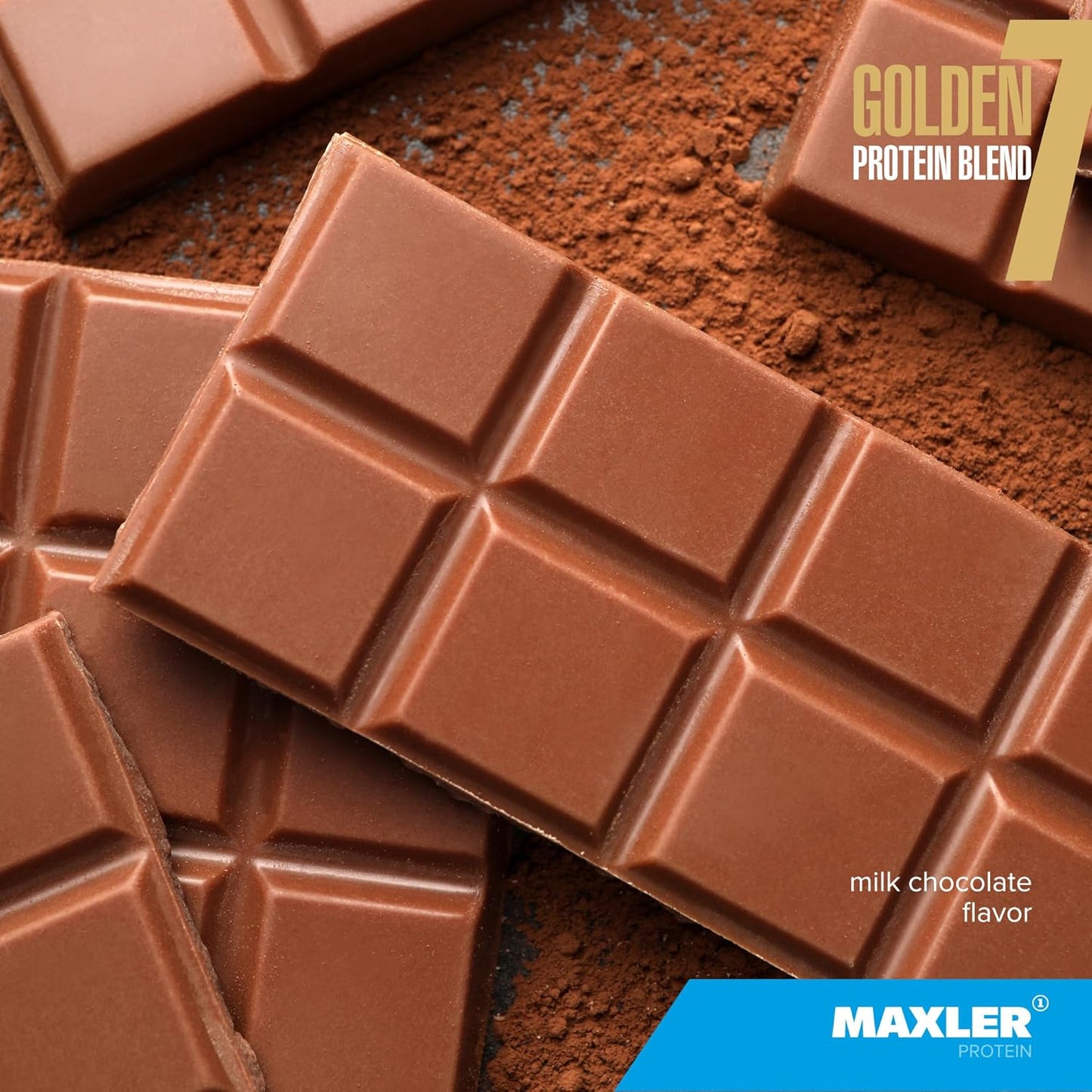 Maxler Golden 7 Protein Blend - Milk Chocolate - 5 lb - Muscle Gain & Recovery Formula
