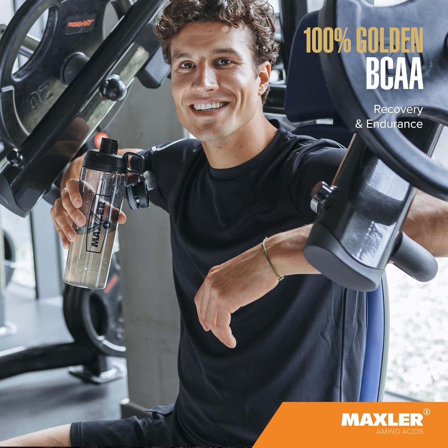 Maxler Golden BCAA Powder: Vegan Intra & Post Workout Drink for Muscle Recovery & Growth - Fruit Punch - 60 Servings