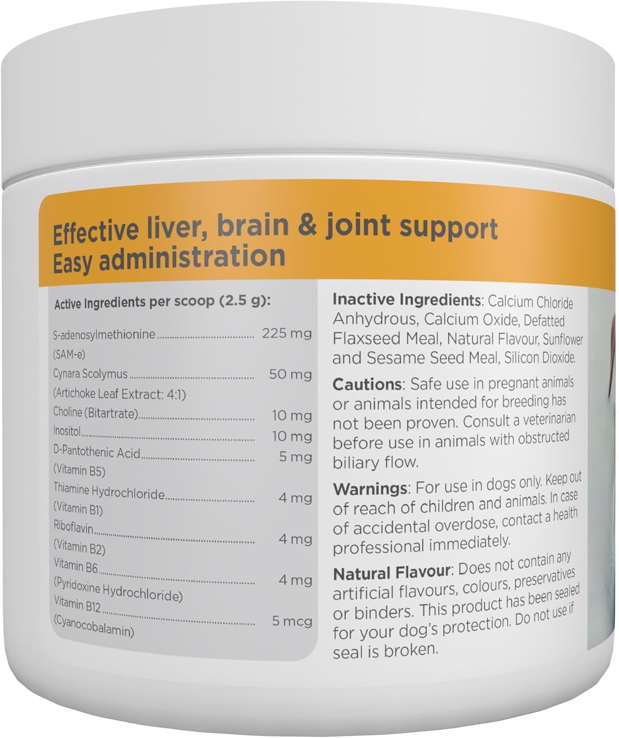 maxxipaws SAM-e Powder Supplement for Dogs - Liver, Cognitive & Joint Support - 5.3oz