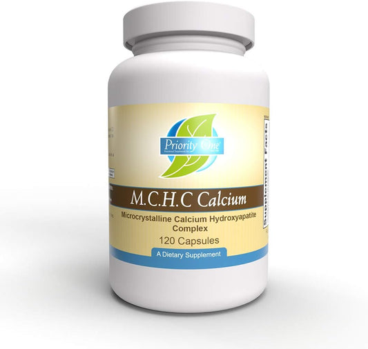 M.C.H.C. Calcium 120 Capsules - Promotes Healthy Bone Formation and Density - Priority One Vitamins