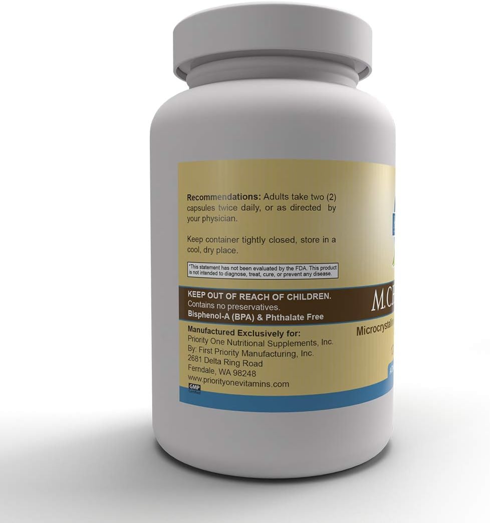 M.C.H.C. Calcium 120 Capsules - Promotes Healthy Bone Formation and Density - Priority One Vitamins