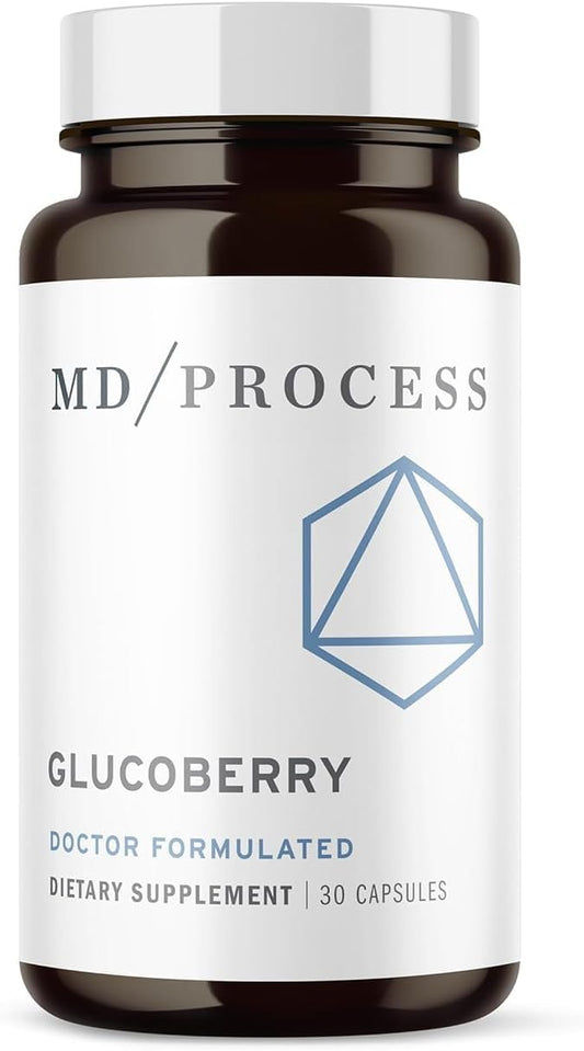 MDProcess GlucoBerry Maqui Berry Extract with Chromium Picolinate - Blood Health Support Supplement - Biotin & Gymnema Sylvestre - 30 Capsules
