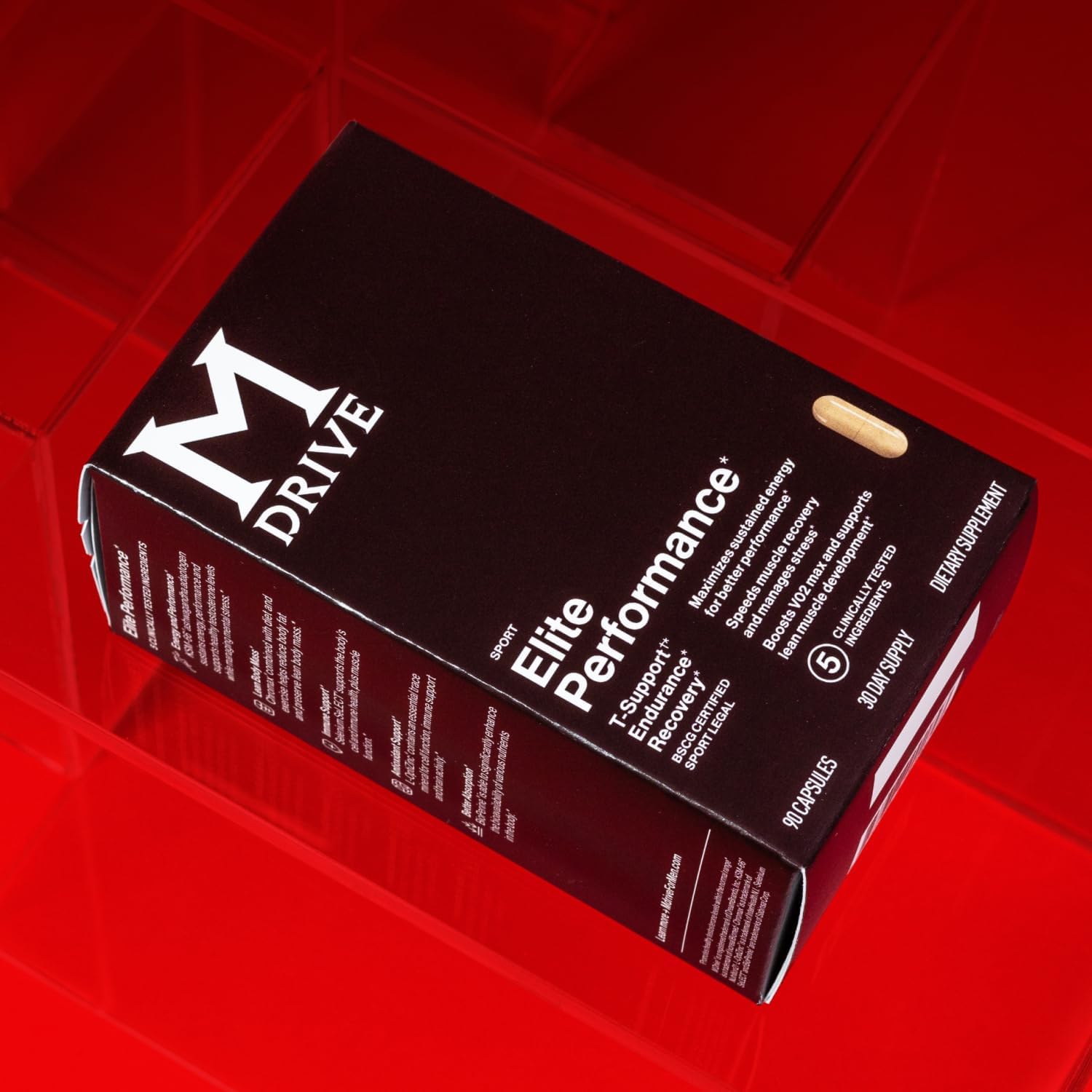 Mdrive Elite Test Booster for Men - Supports Immune Health, Energy, Recovery, and Lean Muscle with Ashwagandha and Fenugreek - 90 Capsules