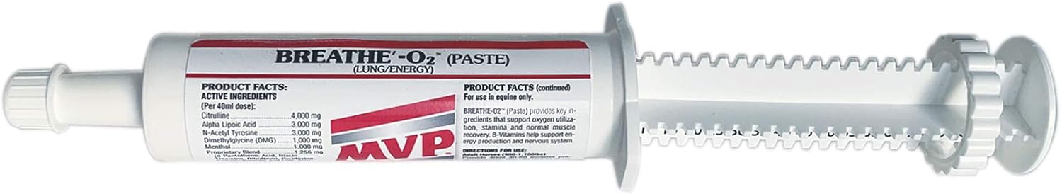 Med-Vet Pharmaceuticals Breathe O'2 4-Pack - Pre-Race Paste for Lung Support in Horses
