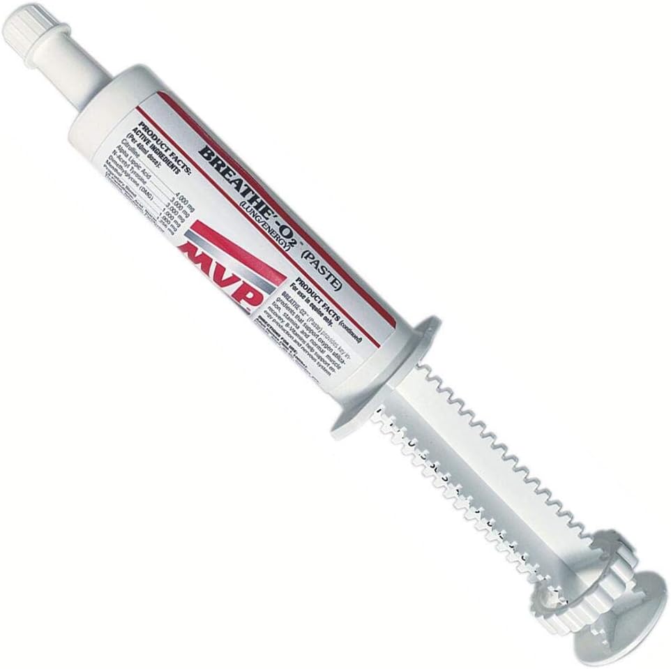 Med-Vet Pharmaceuticals Breathe O'2 4-Pack - Pre-Race Paste for Lung Support in Horses