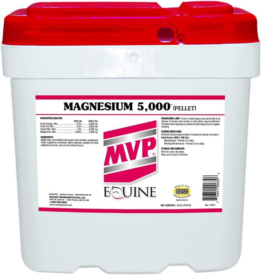 Med-Vet Pharmaceuticals Magnesium 5,000 Supplement for Horses - 20lb Pack Size