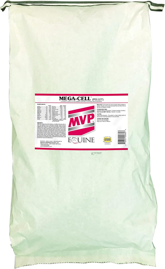 Med-Vet Pharmaceuticals Mega-Cell 50lb Bag - Complete Vitamin & Mineral Support for Horses