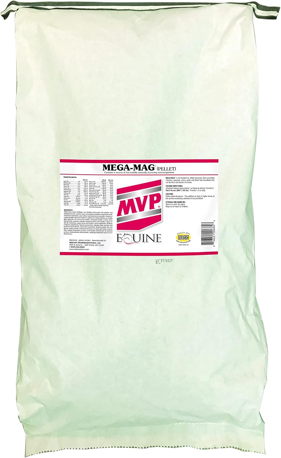 Med-Vet Pharmaceuticals Mega-Mag 50 lb Bag Multi Vitamin/Mineral Supplement for Alfalfa Hay Diets