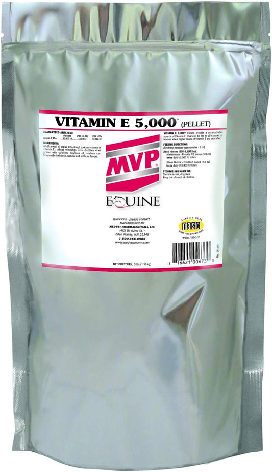 Med-Vet Pharmaceuticals Vitamin E 5,000 (3lb) Pellets for Equine Health