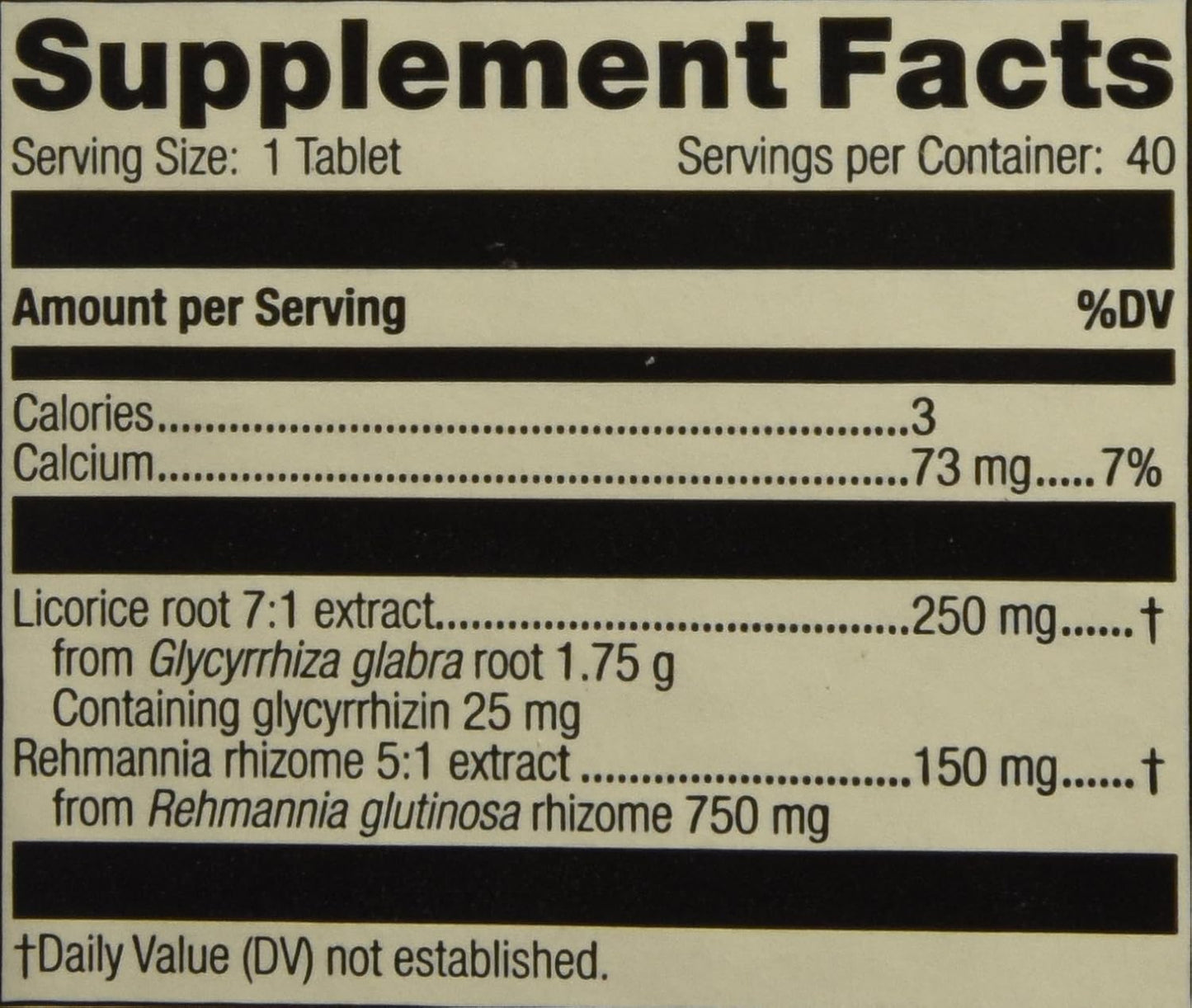 Medi Herb Adrenal Complex Supplement - 40 Tablets for Adrenal Health