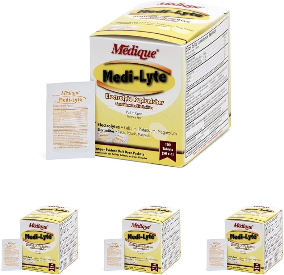 Medique 03033 Electrolyte Tablets with Potassium Chloride for Cramps, 400-Tablet Pack