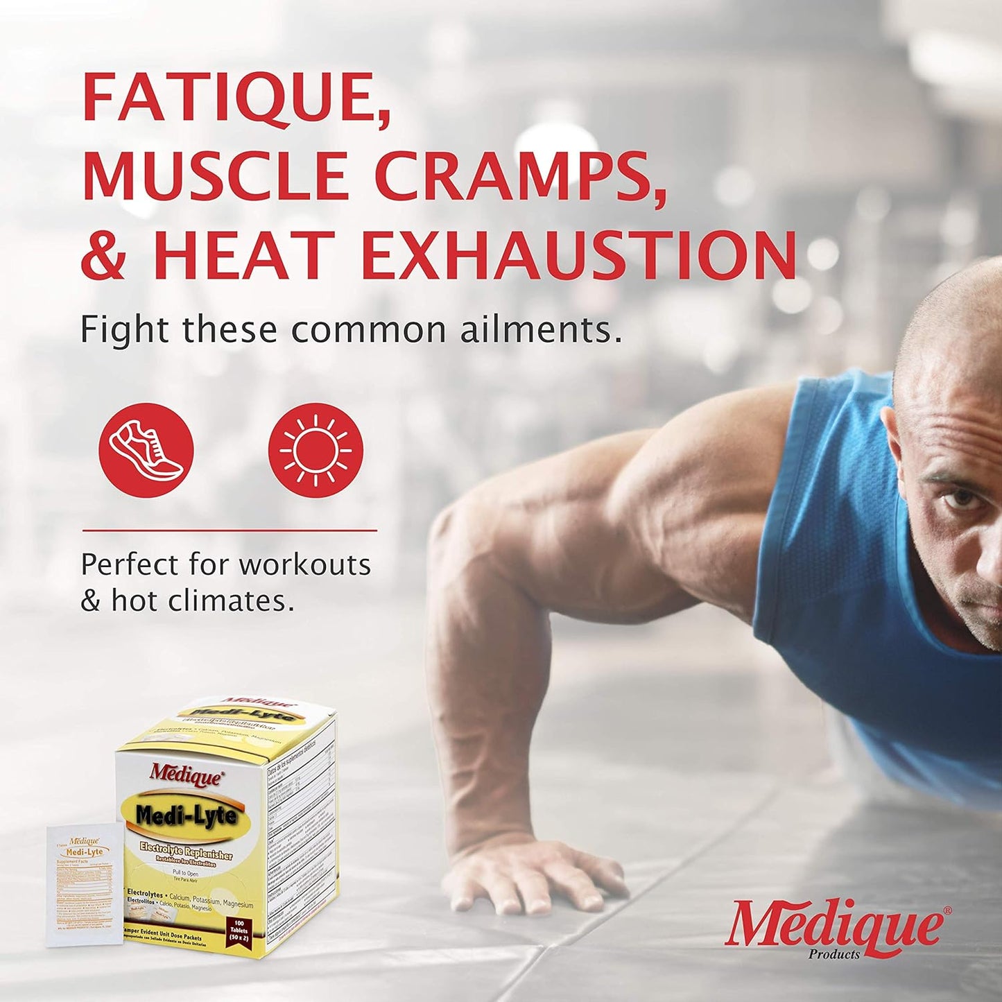 Medique 03033 Electrolyte Tablets with Potassium Chloride for Cramps, 400-Tablet Pack