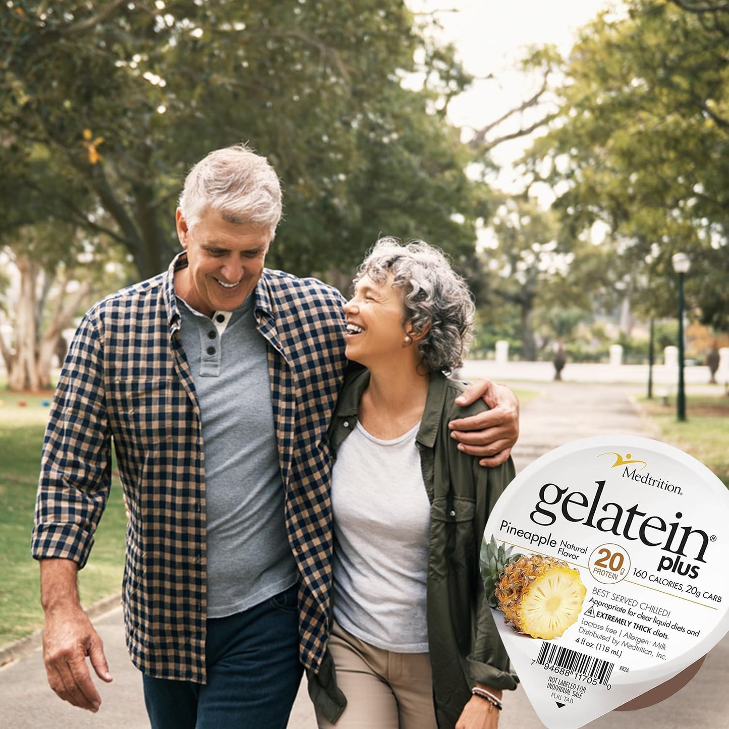 Medtrition GelaTein Plus Pineapple - 20g Protein for Clear Liquid Diets, Swallowing Issues, Dialysis, Oncology - Ideal Pre or Post-Workout Snack (36 Pack)